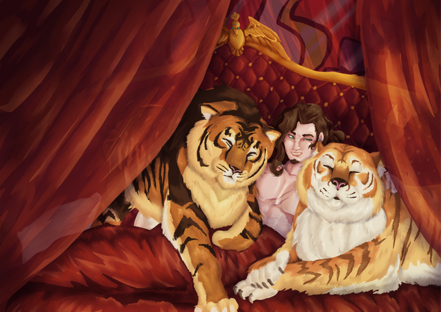 Cuddling with Dawn and Eve