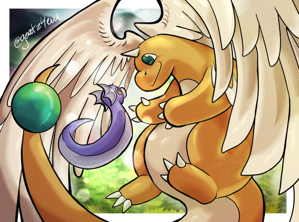 Dragonite and Dratini Dragonite and Dratini