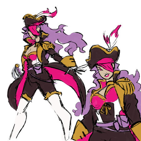 Pirate character sketches Pirate character sketches